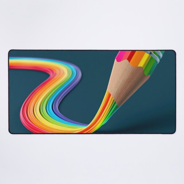 Item preview, Colorful Rainbow Pencil – Creative Artistic Drawing Illustration designed and sold by WordPlayStudio.