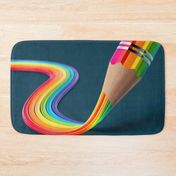 Item preview, Colorful Rainbow Pencil – Creative Artistic Drawing Illustration designed and sold by WordPlayStudio.