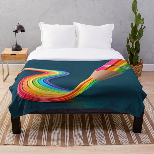 Item preview, Colorful Rainbow Pencil – Creative Artistic Drawing Illustration designed and sold by WordPlayStudio.