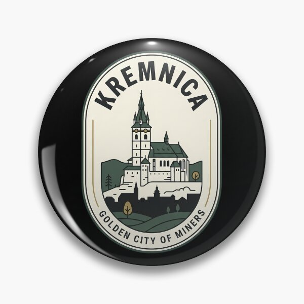 Item preview, Kremnica Slovakia Vintage Travel Emblem Golden City designed and sold by k3rstman1.
