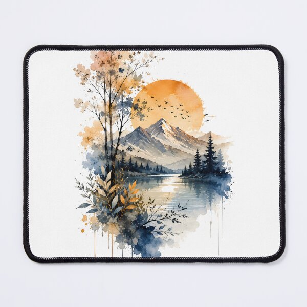 Item preview, Dreamscape Mountains designed and sold by trendspatterns.
