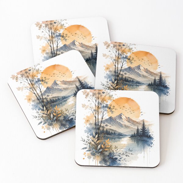Item preview, Dreamscape Mountains designed and sold by trendspatterns.
