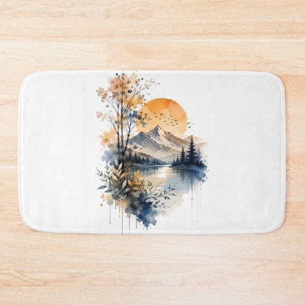 Item preview, Dreamscape Mountains designed and sold by trendspatterns.