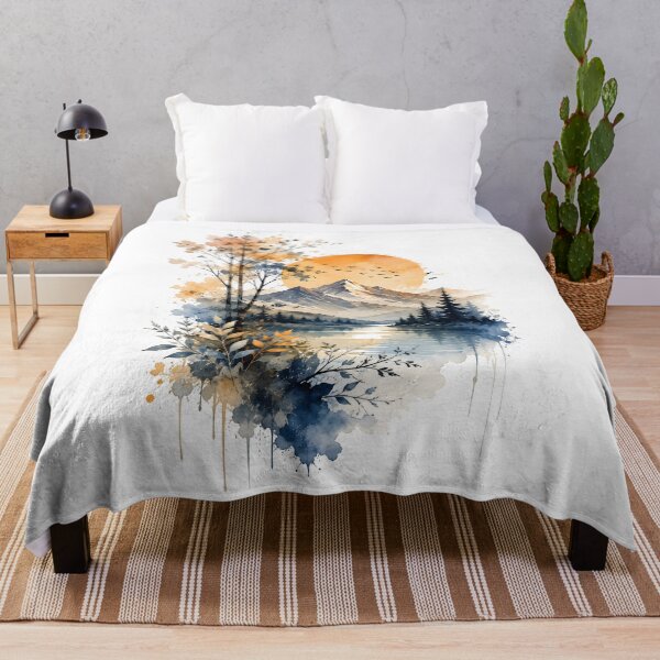 Item preview, Dreamscape Mountains designed and sold by trendspatterns.