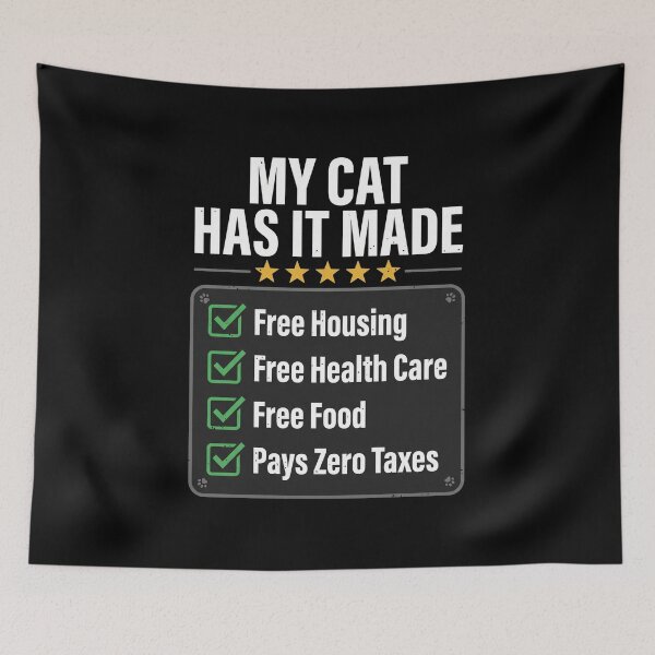 Item preview, My Cat Has It Made Funny Cat Owner Pet Lover Feline designed and sold by SofenArt.