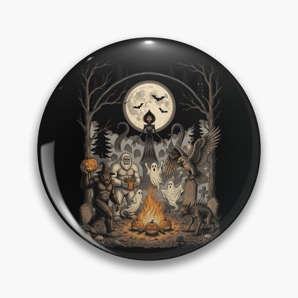 Item preview, Halloween Cryptid Graveyard Gathering designed and sold by Roy & Tiffany.