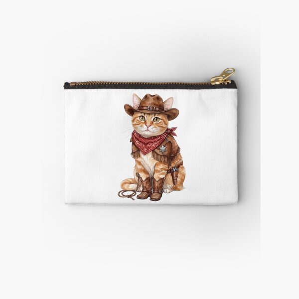 Item preview, Orange Tabby Cat / Ginger Cat Cowboy ver. - Cute Western Sheriff Art designed and sold by Minuet-Misha.