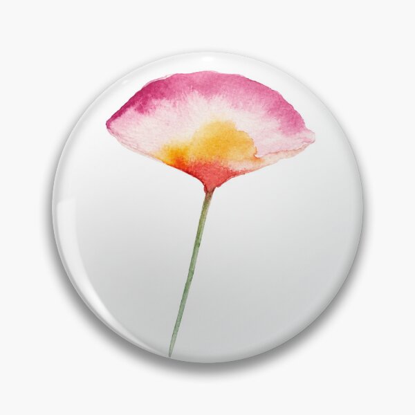 Item preview, Watercolor Pink Poppy Flower Painting designed and sold by Mvicen.