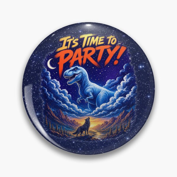 Item preview, It’s Time to Party! – Cosmic Dino Celebration designed and sold by MysticOzzy.