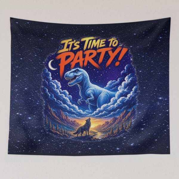 Item preview, It’s Time to Party! – Cosmic Dino Celebration designed and sold by MysticOzzy.