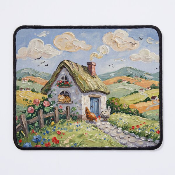 Item preview, Life in the village,oil paint. designed and sold by elegantpaterns.