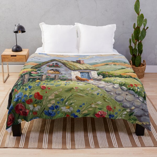 Item preview, Life in the village,oil paint. designed and sold by elegantpaterns.