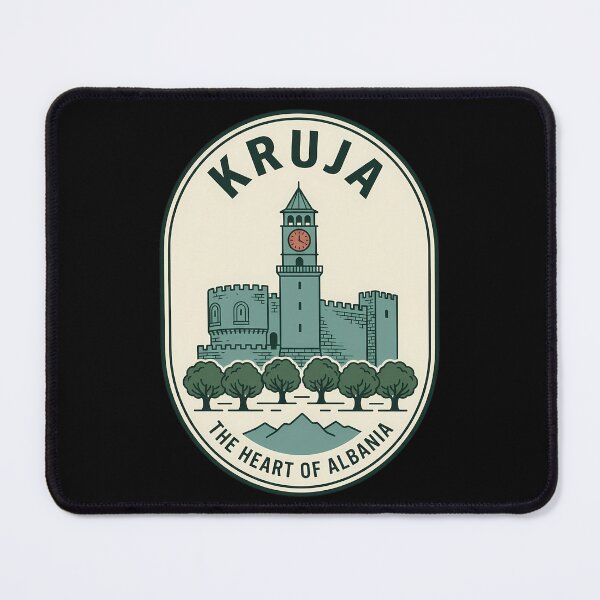 Item preview, Vintage Travel Emblem Kruja Albania Castle Badge designed and sold by k3rstman1.