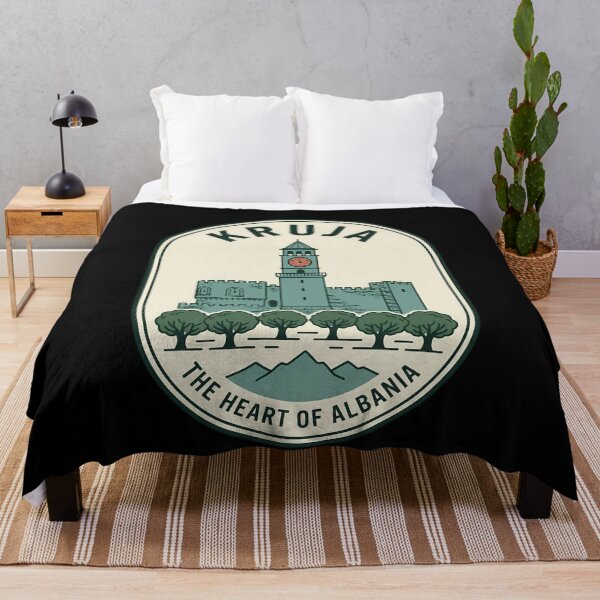 Item preview, Vintage Travel Emblem Kruja Albania Castle Badge designed and sold by k3rstman1.