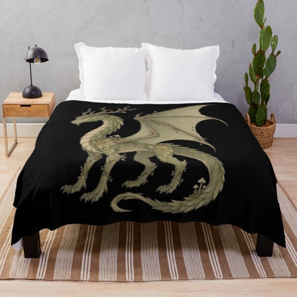 Item preview, Forest Guardian Dragon | Woodland Nature Dragon | Cottagecore Fantasy Art designed and sold by Moonwoven Studio.