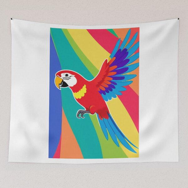 Item preview, Art - Exotic Bird, 1970s Pop Decorative Motif designed and sold by World-Pets.
