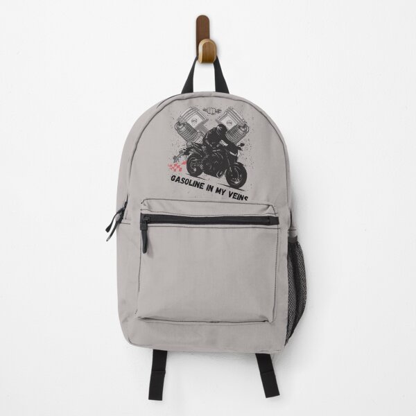 Item preview, Gasoline In My Veins Retro Biker Motorcycle designed and sold by AhmadAnnaPrints.