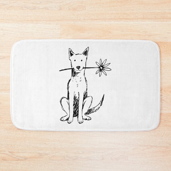 Item preview, Dog and flower designed and sold by ANVivid.