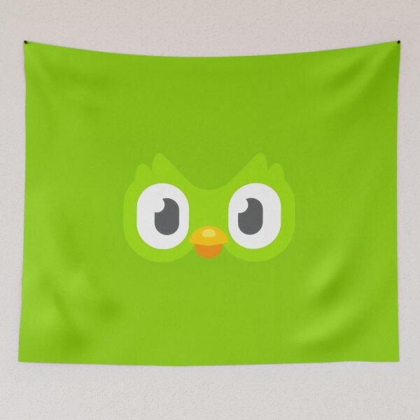 Item preview, Minimalist Green Owl Face - Cute Cartoon Mascot Eyes Peekaboo Sticker designed and sold by Billy Morfo™.