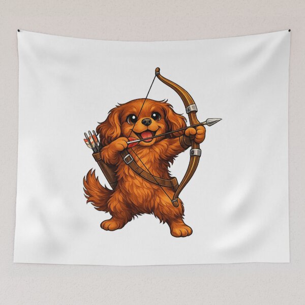 Item preview, Ruby Cavalier Archery Fun designed and sold by SpottyRainbow.