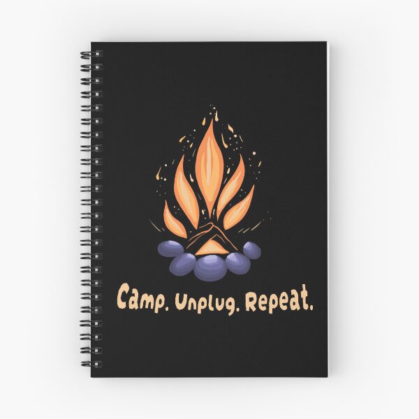 Item preview, camp unplug repeat designed and sold by MirelaBadea.