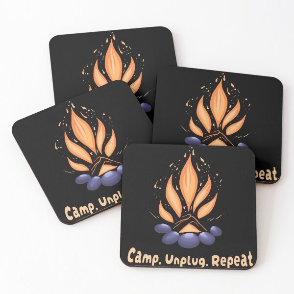 Item preview, camp unplug repeat designed and sold by MirelaBadea.