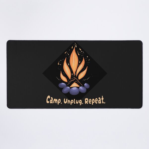 Item preview, camp unplug repeat designed and sold by MirelaBadea.