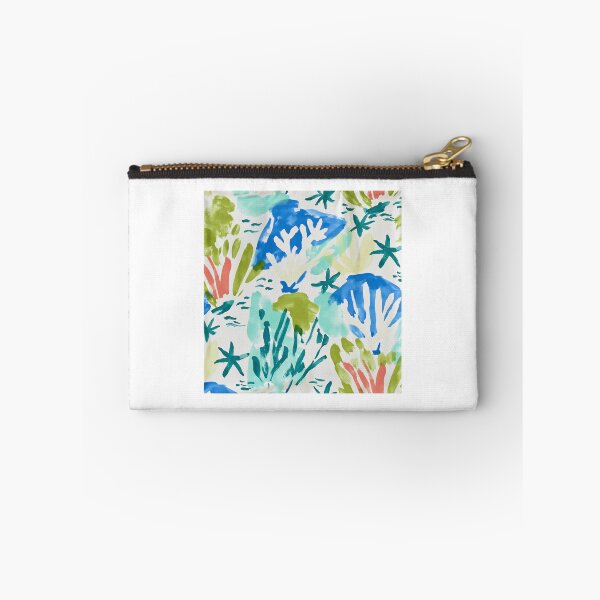 Item preview, Coastal Blue Vase Watercolor Pattern | Mediterranean Floral & Sea Life Illustration designed and sold by Ramona-Gliga.