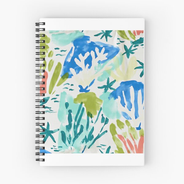 Item preview, Coastal Blue Vase Watercolor Pattern | Mediterranean Floral & Sea Life Illustration designed and sold by Ramona-Gliga.