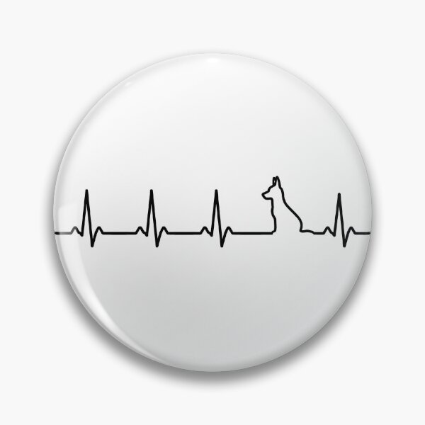 Item preview, Heartbeat Dog Black designed and sold by BarkhausStudio.