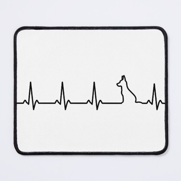 Item preview, Heartbeat Dog Black designed and sold by BarkhausStudio.