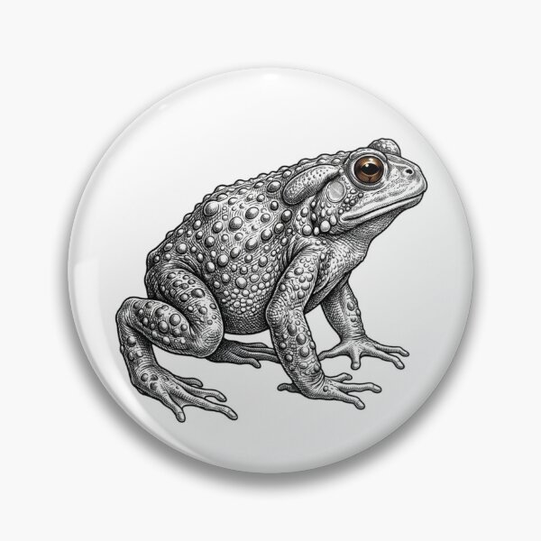 Item preview, Toad - Realistic Minimalistic Black and White designed and sold by Minimalisticaly.