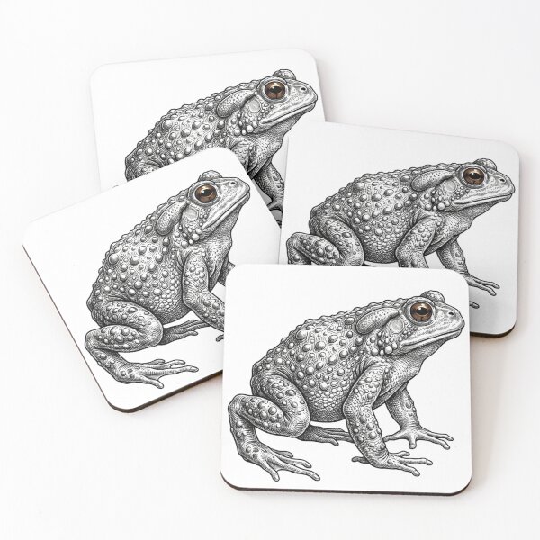 Item preview, Toad - Realistic Minimalistic Black and White designed and sold by Minimalisticaly.