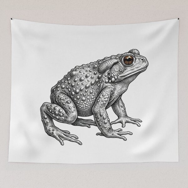 Item preview, Toad - Realistic Minimalistic Black and White designed and sold by Minimalisticaly.