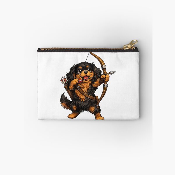 Item preview, Black and Tan Cavalier Archery Fun designed and sold by SpottyRainbow.