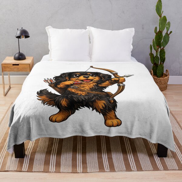Item preview, Black and Tan Cavalier Archery Fun designed and sold by SpottyRainbow.