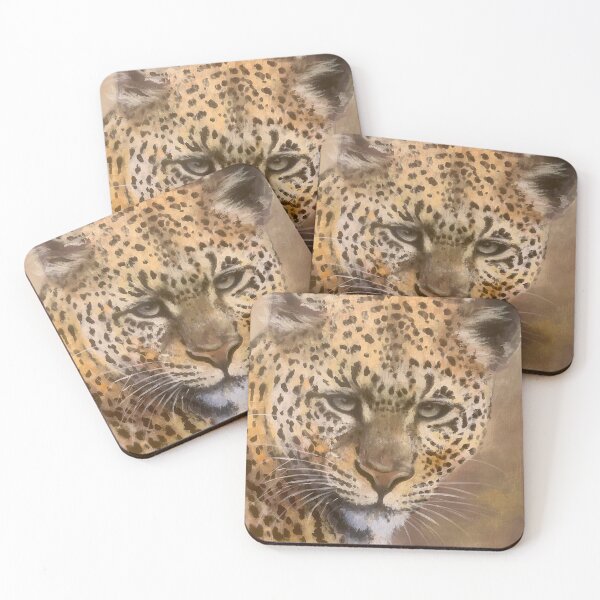 Item preview, Spotted Leopard Wildlife Realistic Animal Painting designed and sold by Artdesrapides.
