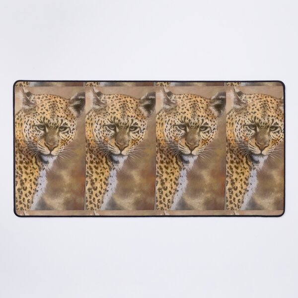 Item preview, Spotted Leopard Wildlife Realistic Animal Painting designed and sold by Artdesrapides.