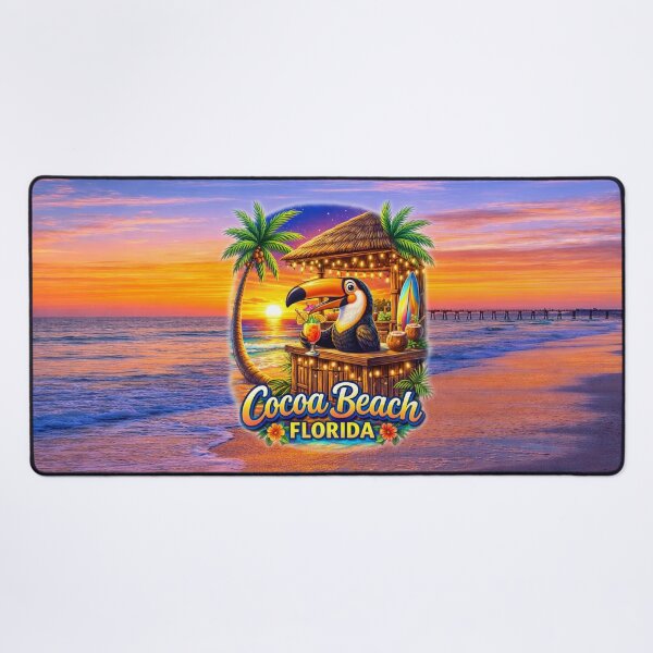 Item preview, Tropical Toucan Sunset – Cocoa Beach Paradise designed and sold by MysticOzzy.