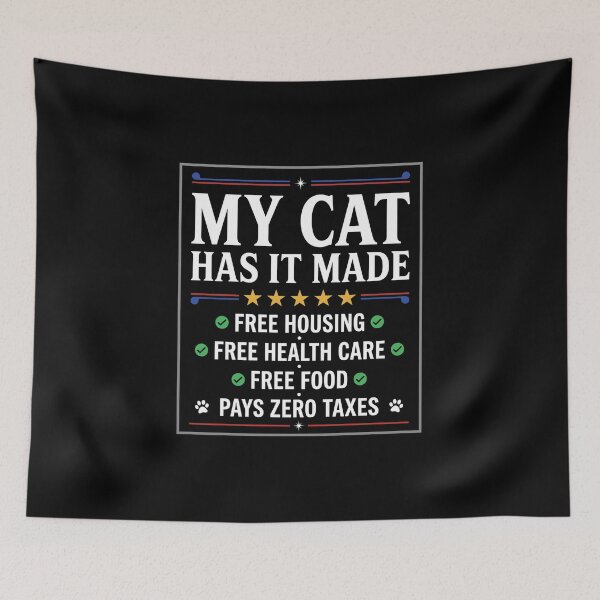 Item preview, My Cat Has It Made Cat Owner Pet Lover Feline Humor designed and sold by SofenArt.