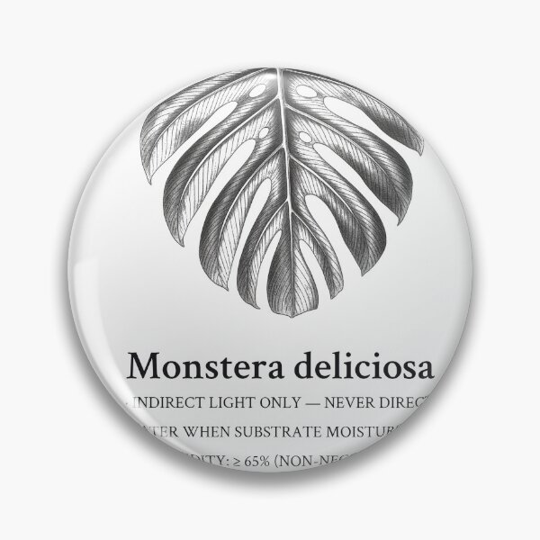 Item preview, Monstera Deliciosa Botanical Care Label designed and sold by Department of Obscure Studies.