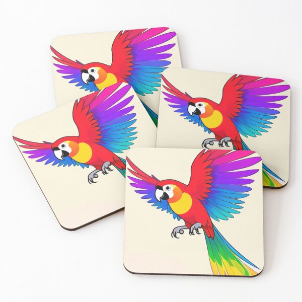 Item preview, Art - Exotic Macaw, Colorful Digital Illustration designed and sold by World-Pets.