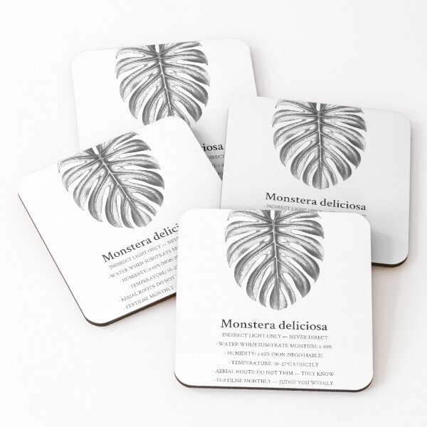 Item preview, Monstera Deliciosa Botanical Care Label designed and sold by Department of Obscure Studies.