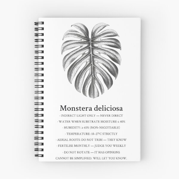 Item preview, Monstera Deliciosa Botanical Care Label designed and sold by Department of Obscure Studies.