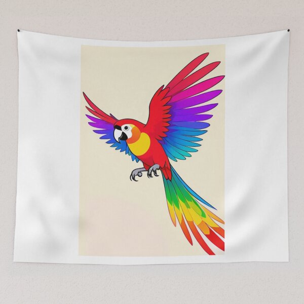 Artikelvorschau, Art - Exotic Macaw, Colorful Digital Illustration entworfen und verkauft von World-Pets.