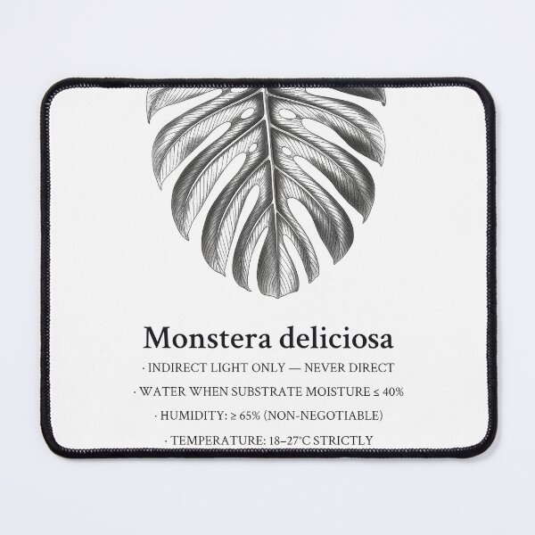 Item preview, Monstera Deliciosa Botanical Care Label designed and sold by Department of Obscure Studies.