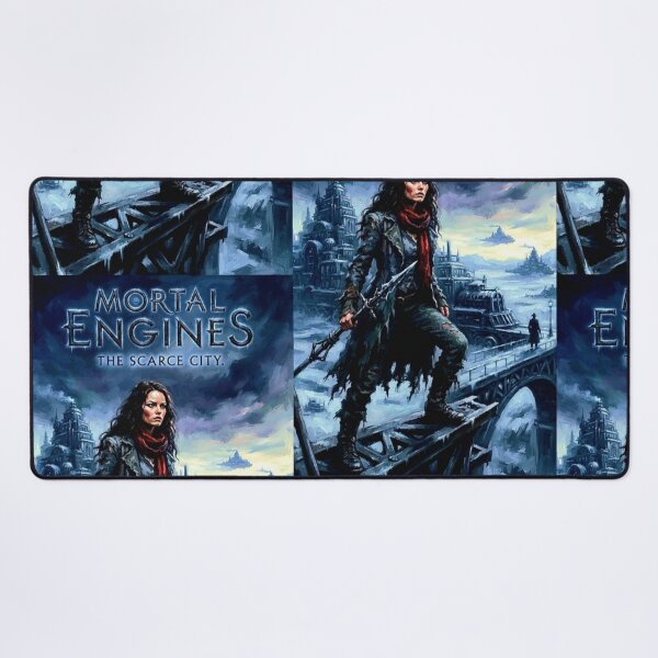 Item preview, Mortal Engines The Scarce City Retro Post-Apocalyptic Steampunk Action Sci-Fi Tribute Art Poster designed and sold by Art's Diner.