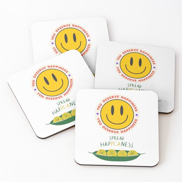 Item preview, Spread Happiness Smiley Face Cute Peas Design designed and sold by NikBrin Prevail .