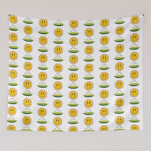 Item preview, Spread Happiness Smiley Face Cute Peas Design designed and sold by NikBrin Prevail .