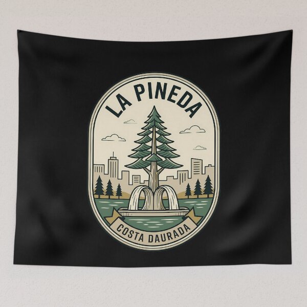 Item preview, Spain La Pineda Costa Daurada Vintage Travel Emblem designed and sold by k3rstman1.